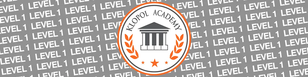 Klopol Academy Level 1